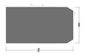 Outwell Underlag Lux Tennessee 6+2 Air