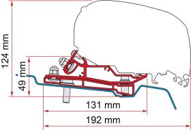 Montagebeslag Ford Transit højtag H3 fra 2014 - 320 cm